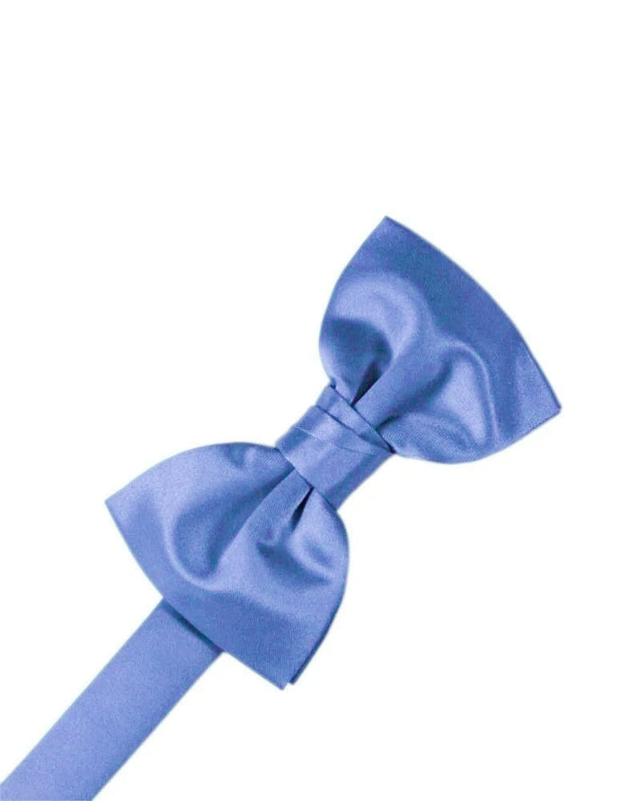 Cornflower Solid Satin Bowtie