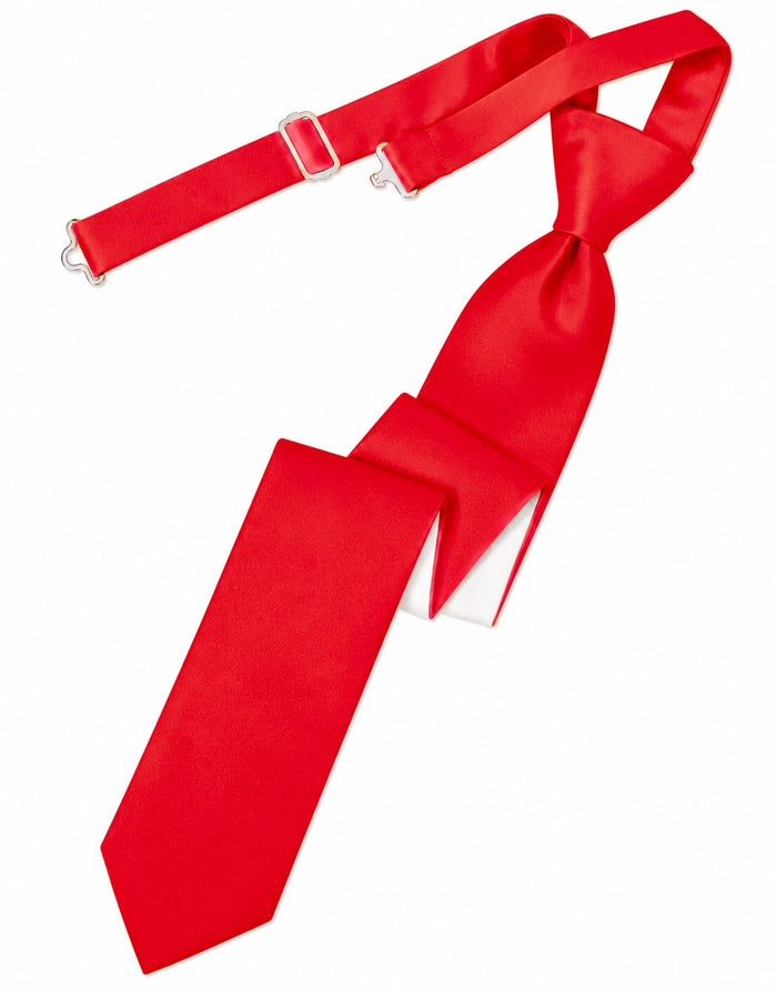 Persimmon Solid Satin Skinny Tie