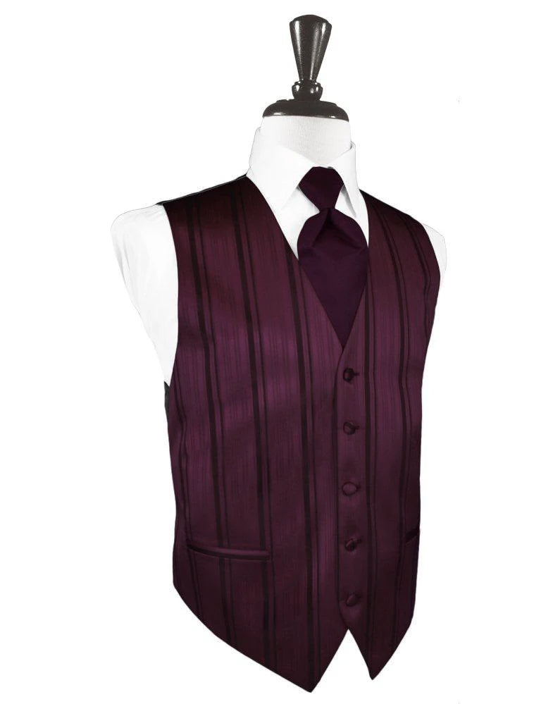 Berry Striped Vest