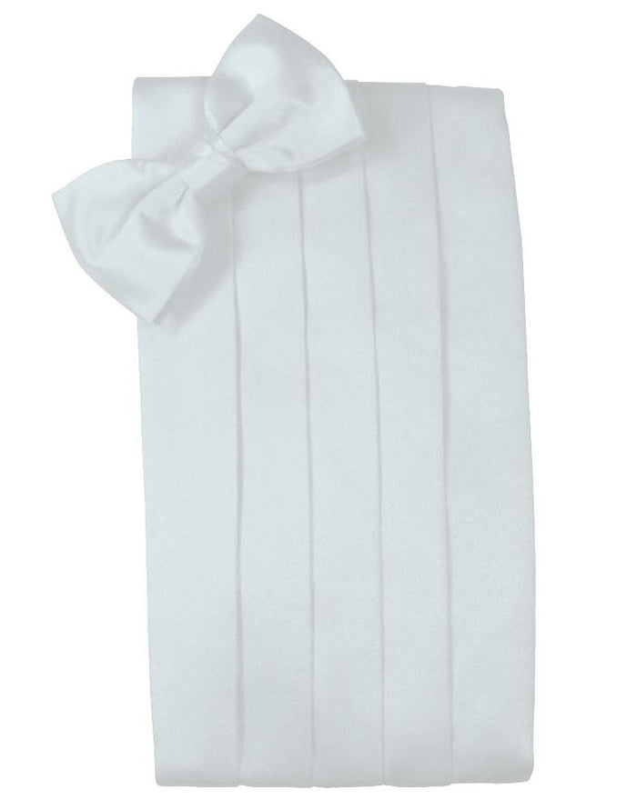 Seaglass Blue Solid Satin Cummerbund - Tuxedo Club