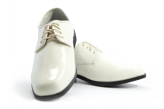Revolution - Gloss Ivory Tuxedo Shoe - Tuxedo Club