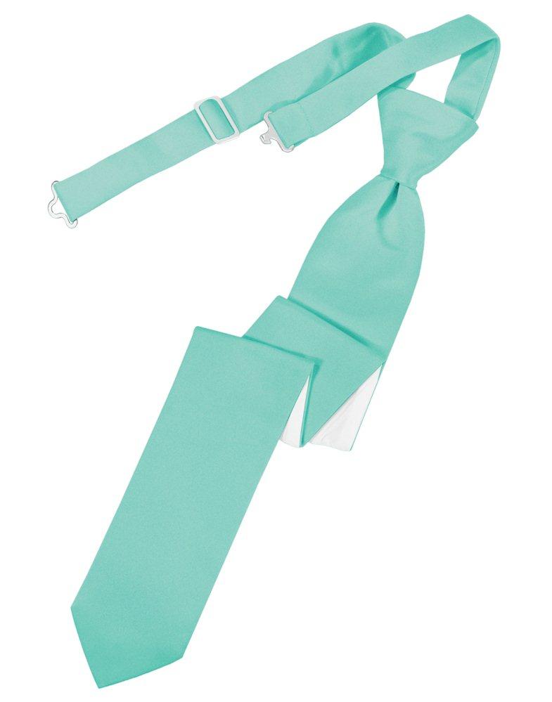 Mermaid Solid Satin Skinny Tie