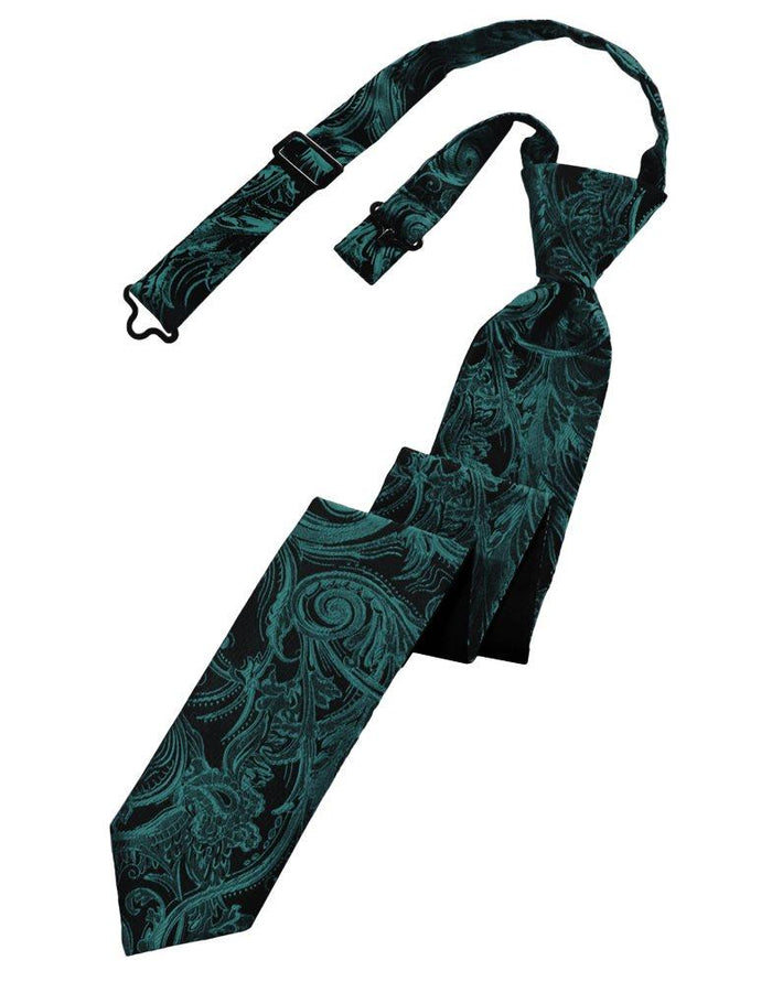 Jade Tapestry Skinny Tie - Tuxedo Club