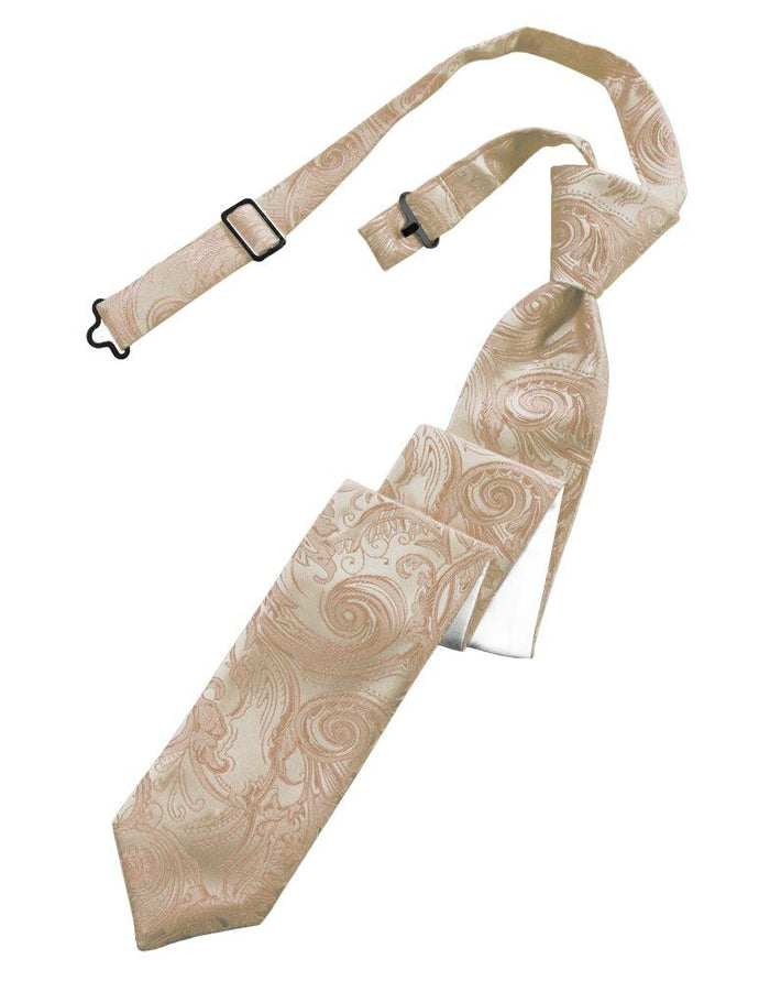 Latte Tapestry Skinny Tie - Tuxedo Club