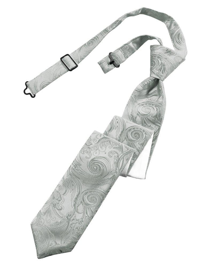 Platinum Tapestry Skinny Tie - Tuxedo Club