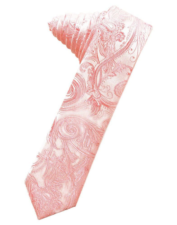 Coral Reef Tapestry Skinny Suit Tie - Tuxedo Club
