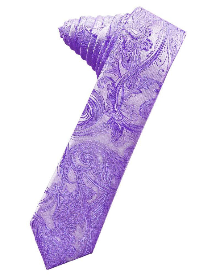 Freesia Tapestry Skinny Suit Tie - Tuxedo Club