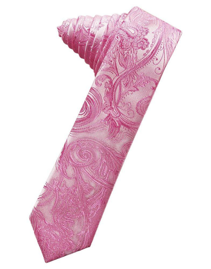 Watermelon Tapestry Skinny Suit Tie - Tuxedo Club