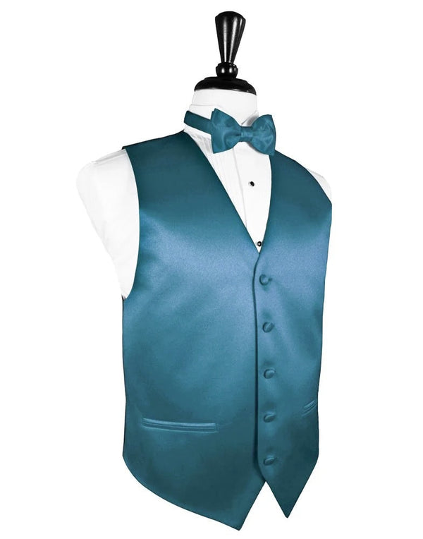 Mist Solid Satin Vest