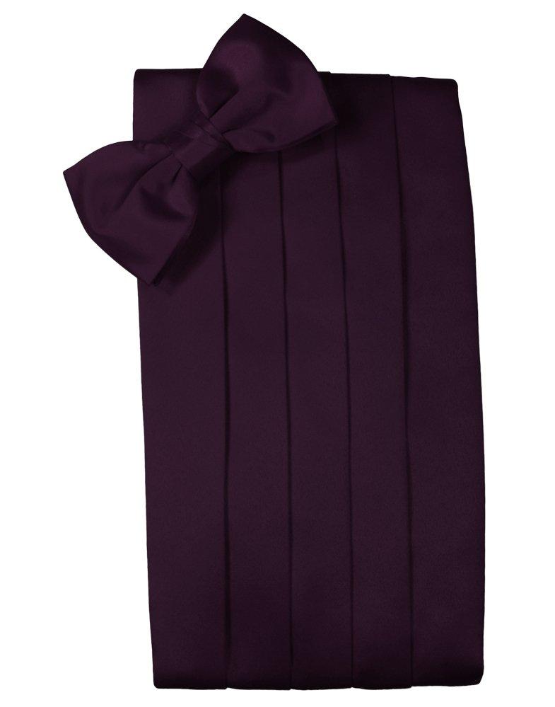 Berry Solid Satin Cummerbund