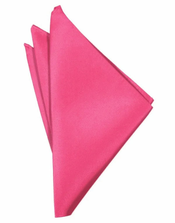 Bubblegum Solid Satin Pocket Square