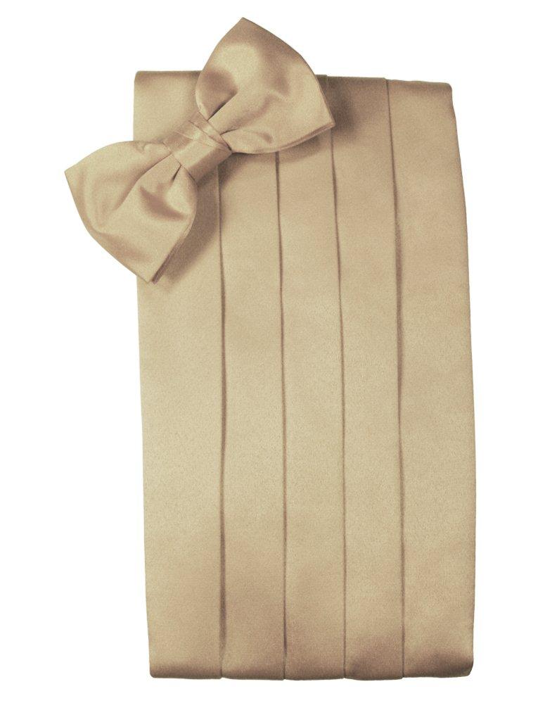 Golden Solid Satin Cummerbund