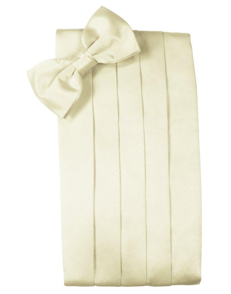 Ivory Solid Satin Cummerbund