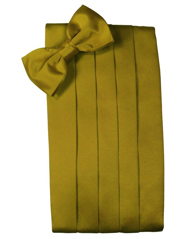 New Gold Solid Satin Cummerbund