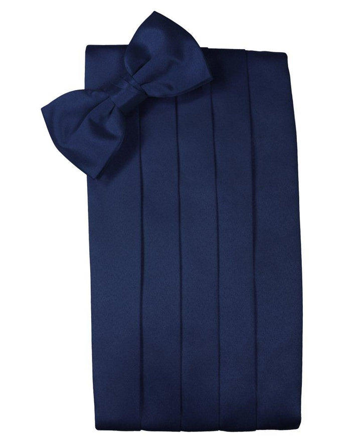 Peacock Solid Satin Cummerbund - Tuxedo Club