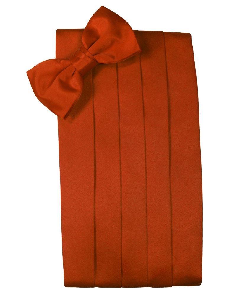 Persimmon Solid Satin Cummerbund