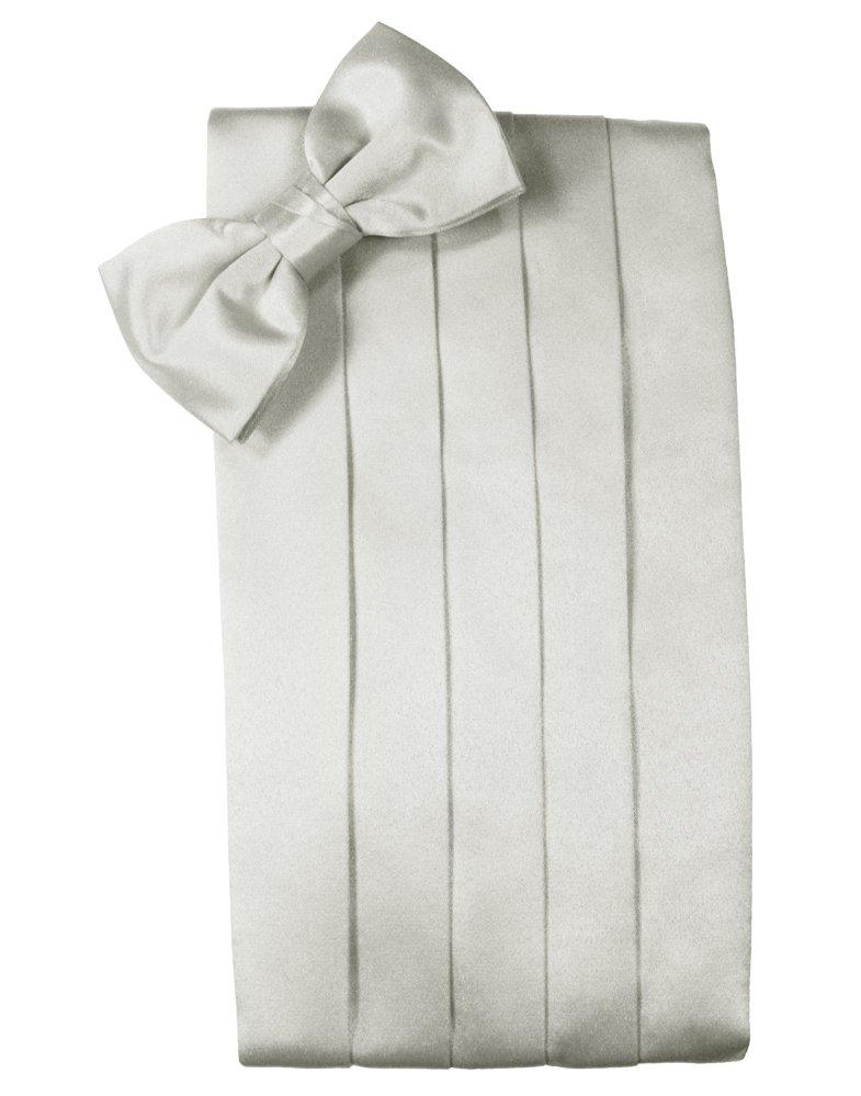 Platinum Solid Satin Cummerbund
