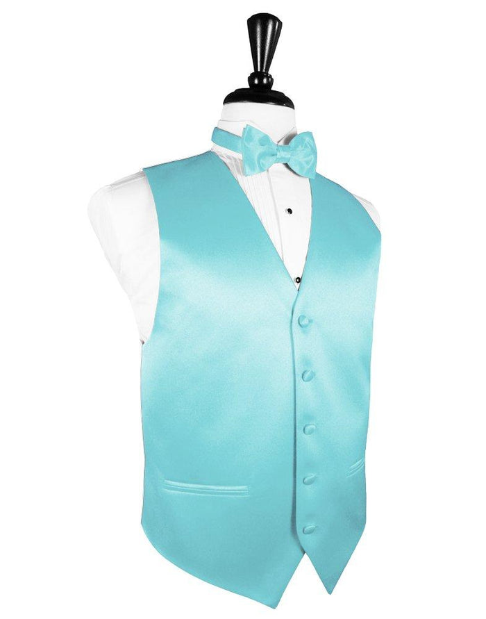 Pool Solid Satin Vest - Tuxedo Club