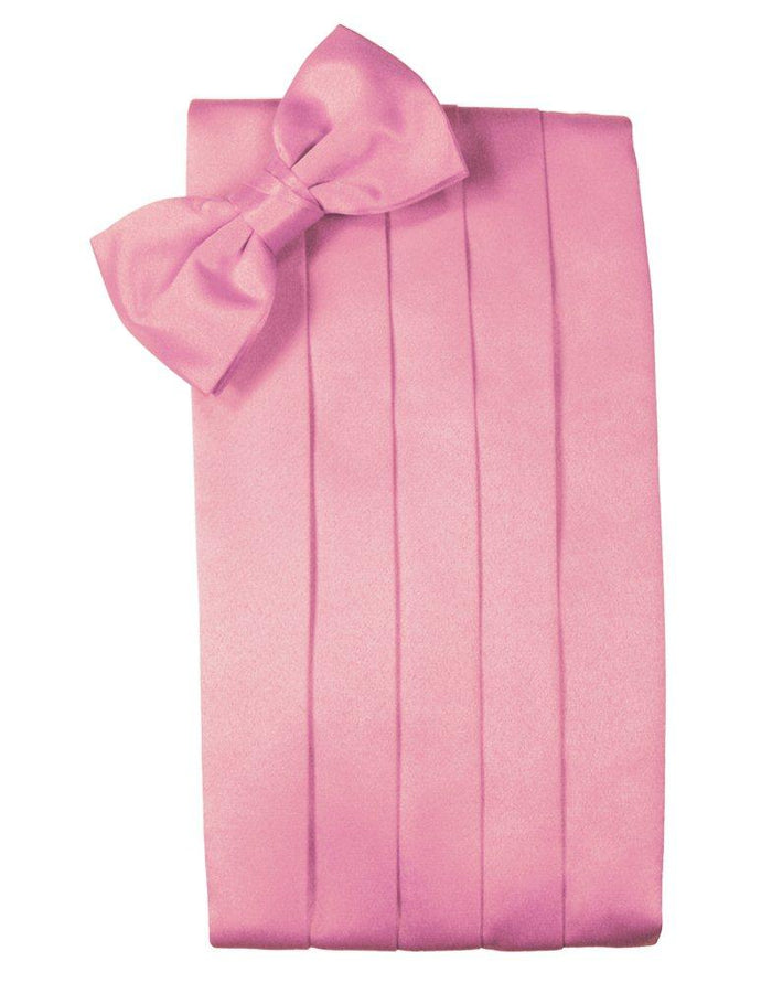 Rose Petal Solid Satin Cummerbund - Tuxedo Club