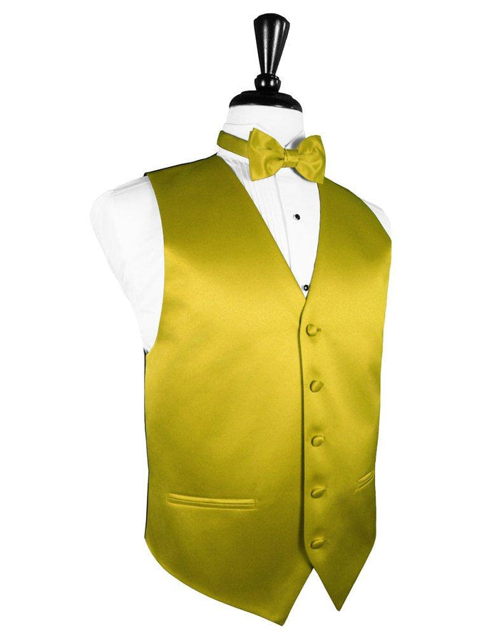 Willow Solid Satin Vest - Tuxedo Club
