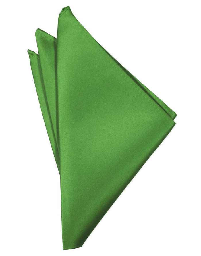 Kelly Solid Satin Pocket Square - Tuxedo Club
