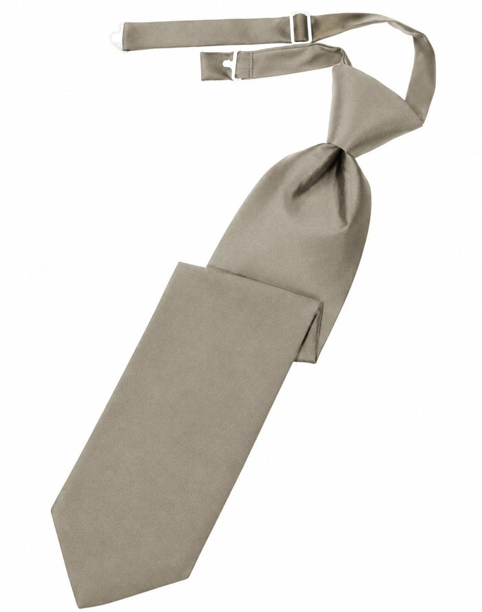 Stone Solid Satin Long Tie