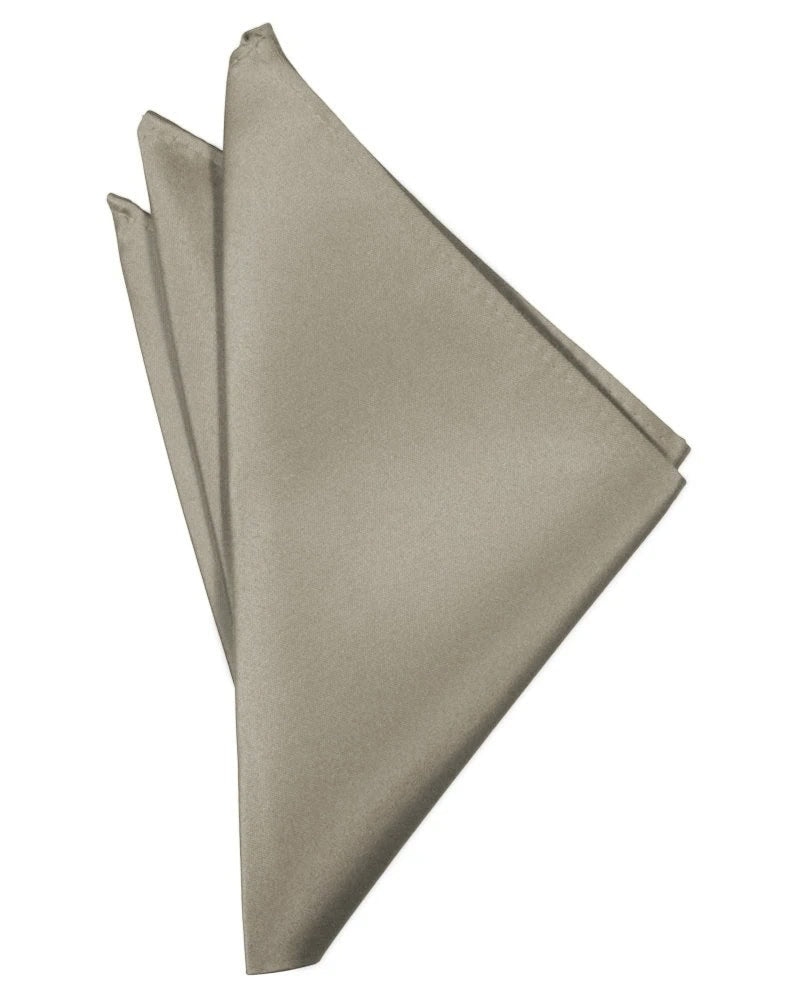 Stone Solid Satin Pocket Square