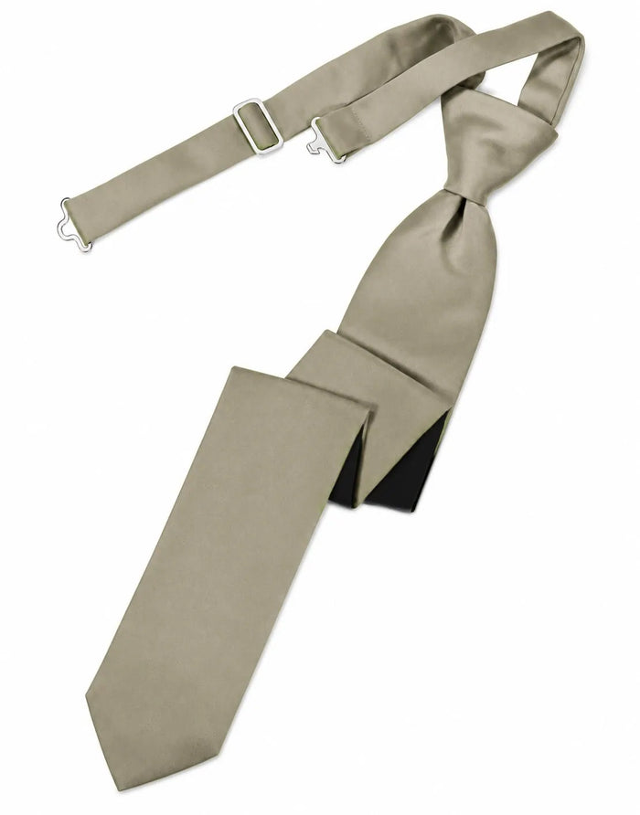 Stone Solid Satin Skinny Tie