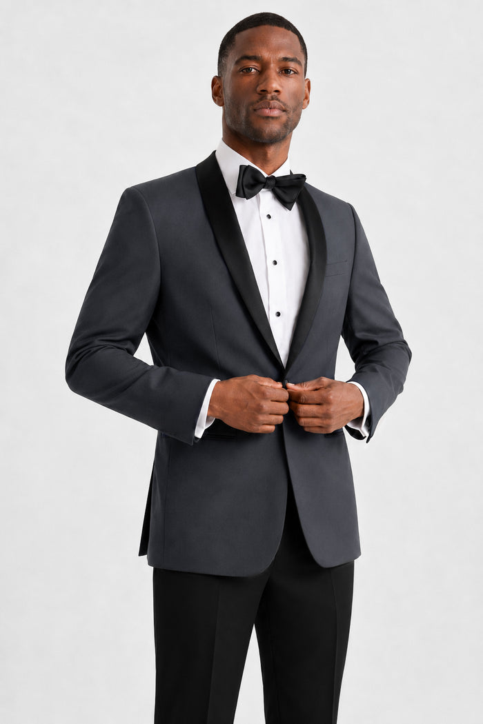 Steel Gray London Tuxedo Jacket