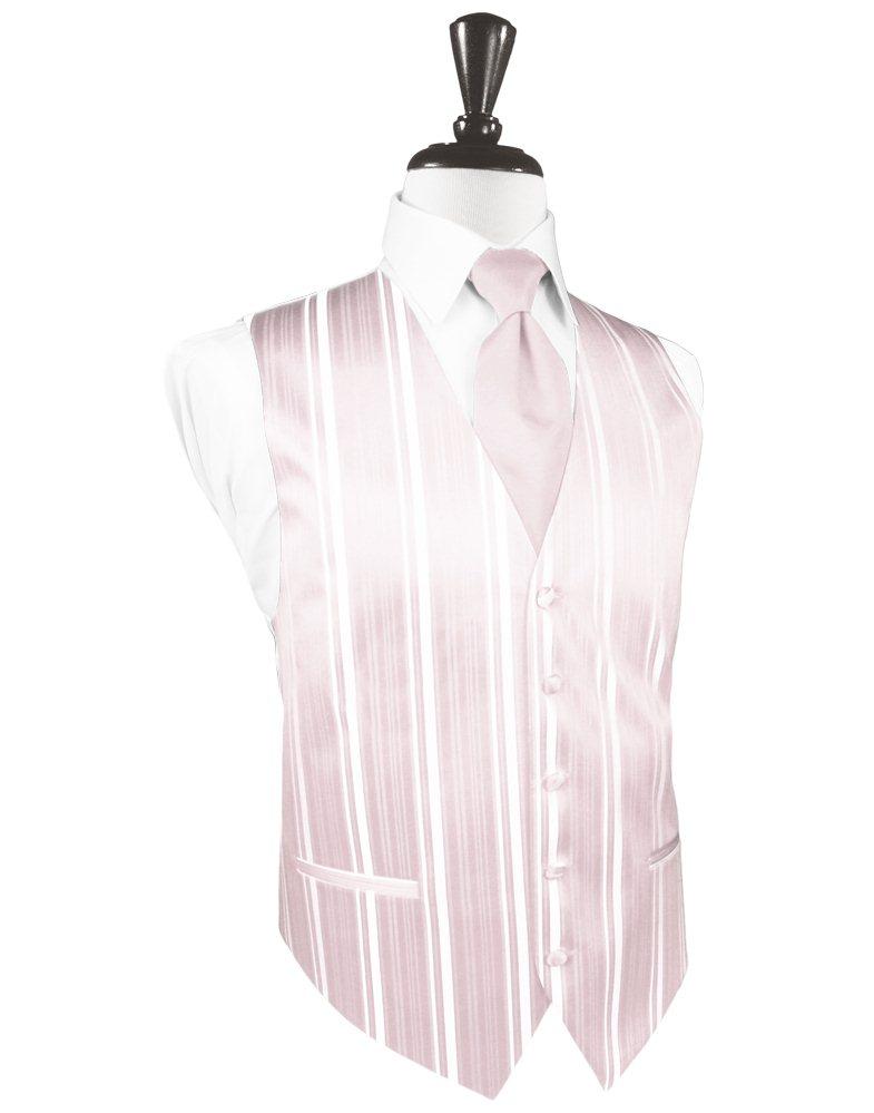 Blush Striped Satin Vest
