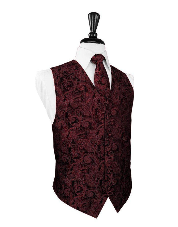 Apple Tapestry Vest - Tuxedo Club