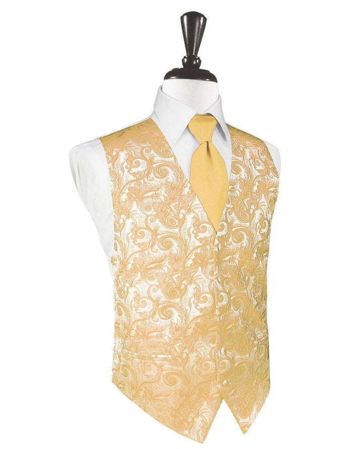 Apricot Tapestry Vest - Tuxedo Club