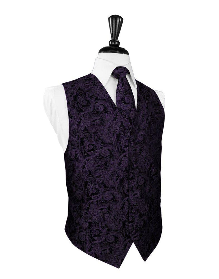 Berry Tapestry Vest - Tuxedo Club