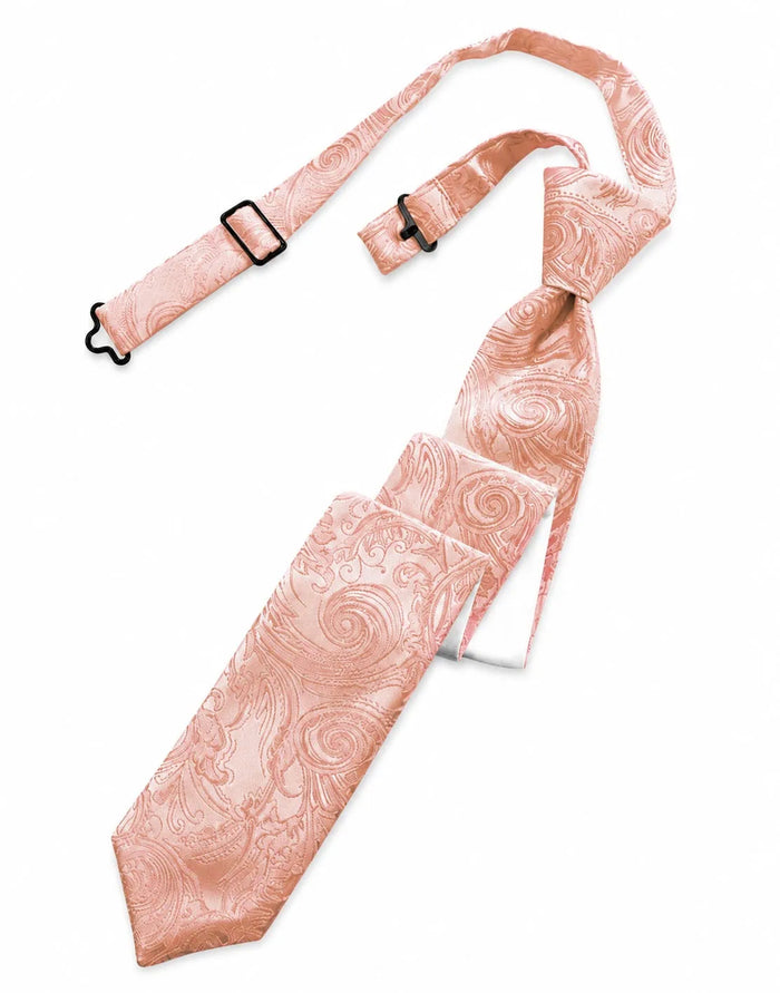 Peach Tapestry Skinny Tie