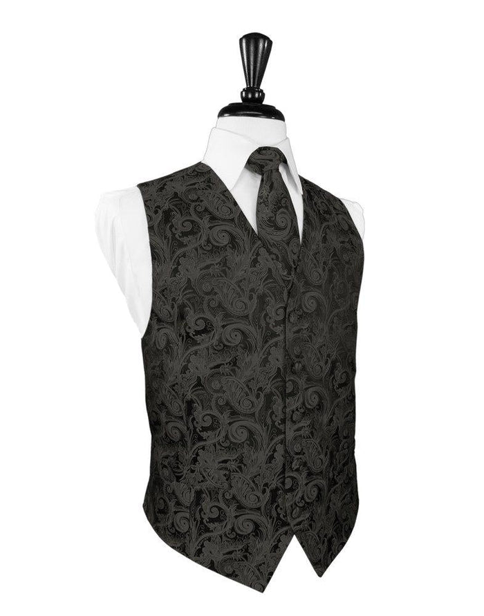 Pewter Tapestry Vest - Tuxedo Club
