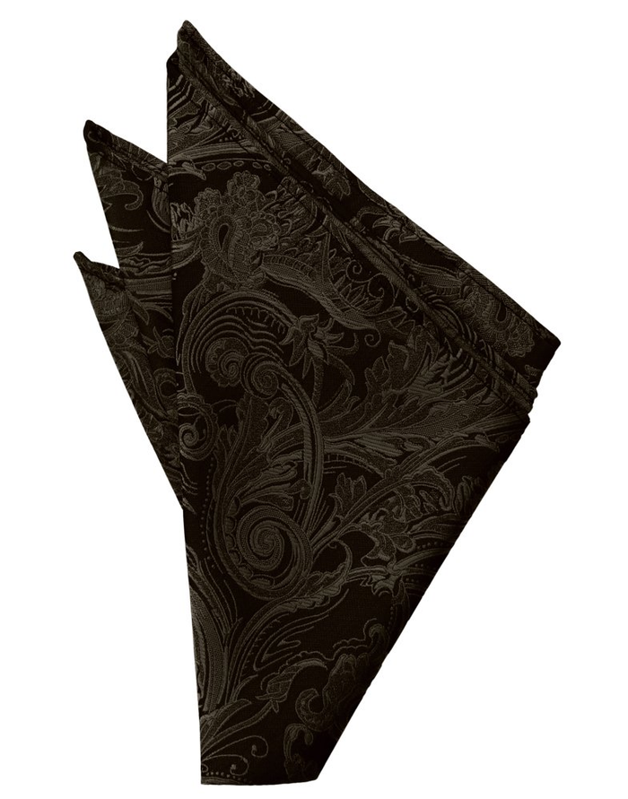 Chocolate Tapestry Pocket Square - Tuxedo Club