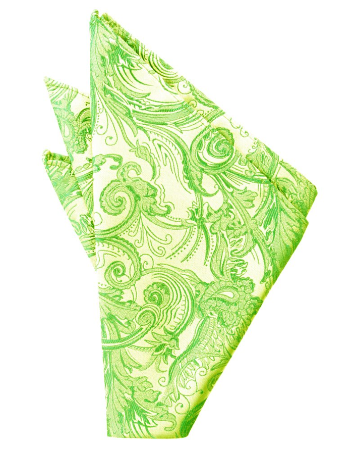 Lime Tapestry Pocket Square - Tuxedo Club