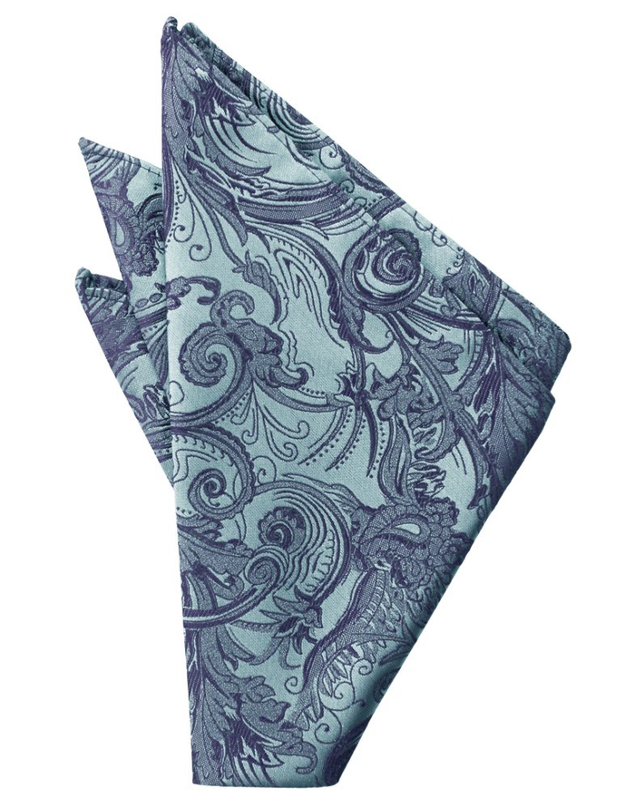 Periwinkle Tapestry Pocket Square - Tuxedo Club