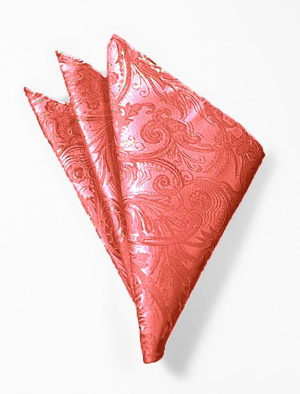Persimmon Tapestry Pocket Square