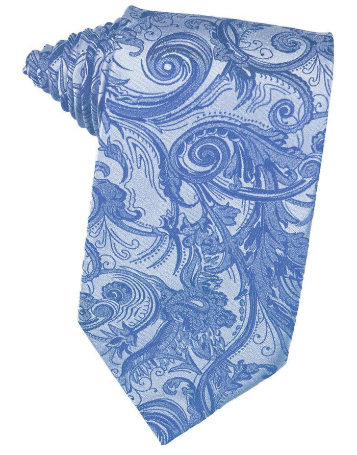 Cornflower Tapestry Self-Tie Long Tie