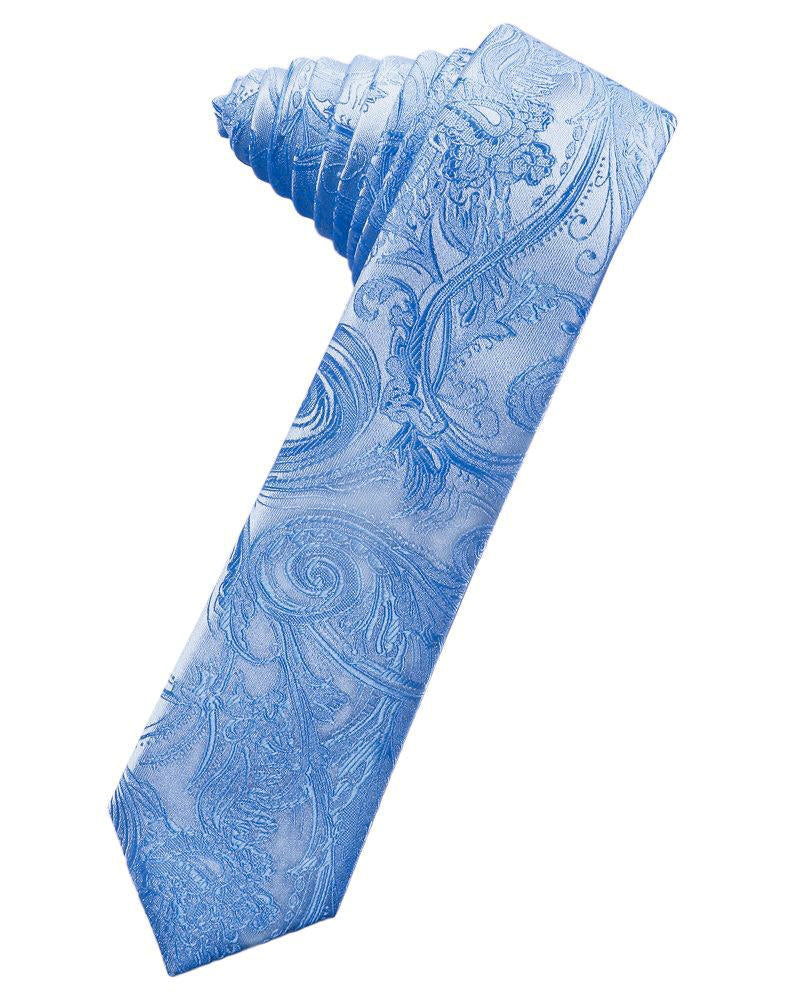 Cornflower Tapestry Self-Tie Skinny Tie