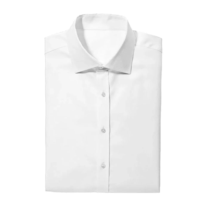 White Laydown Tuxedo Shirt