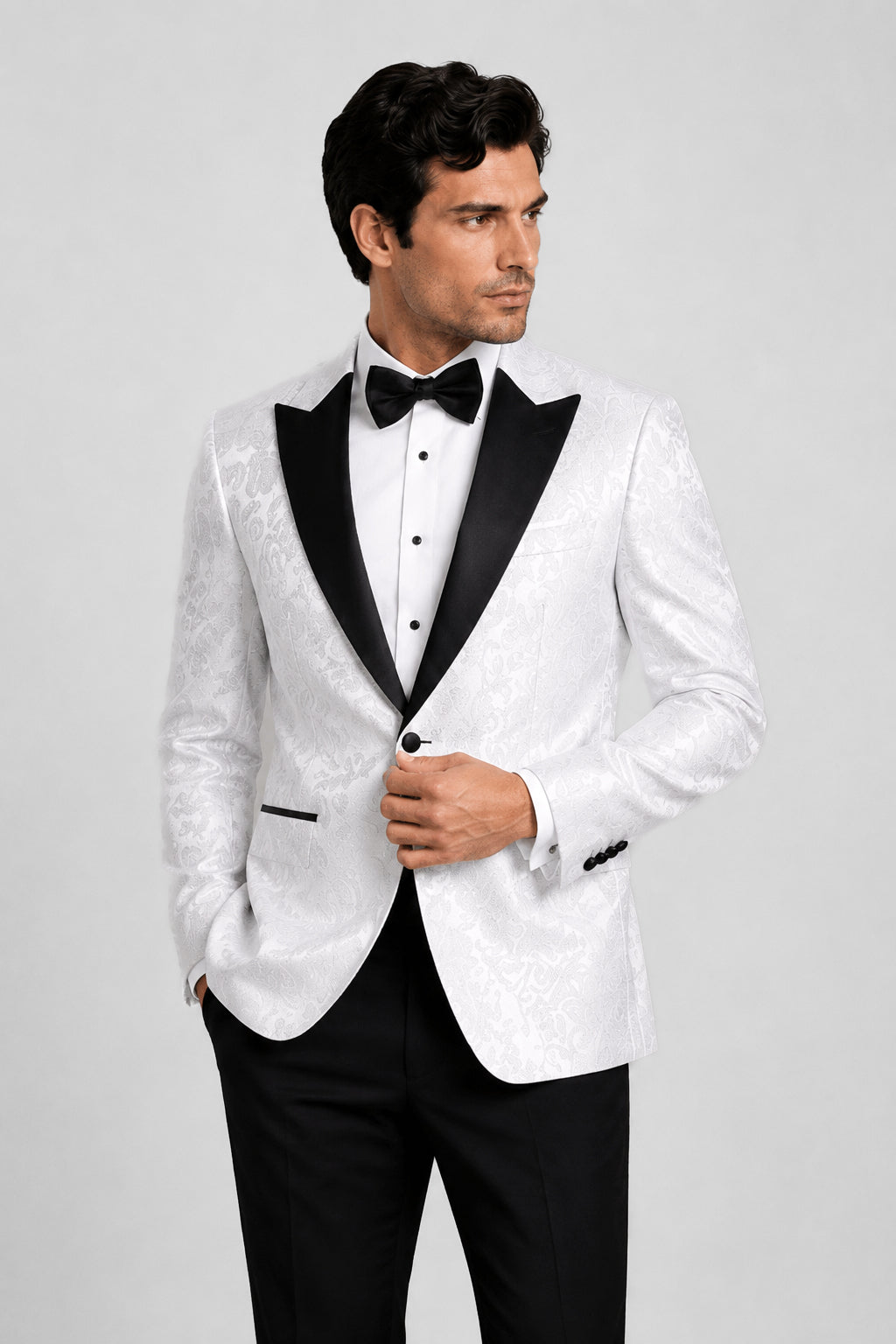 White Paisley Tuxedo