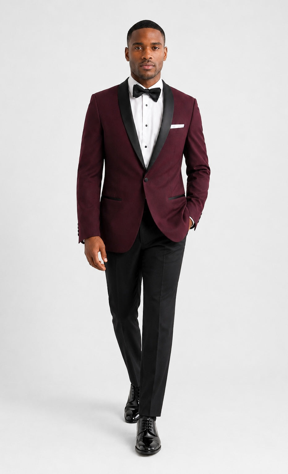 Wine Shawl Tuxedo