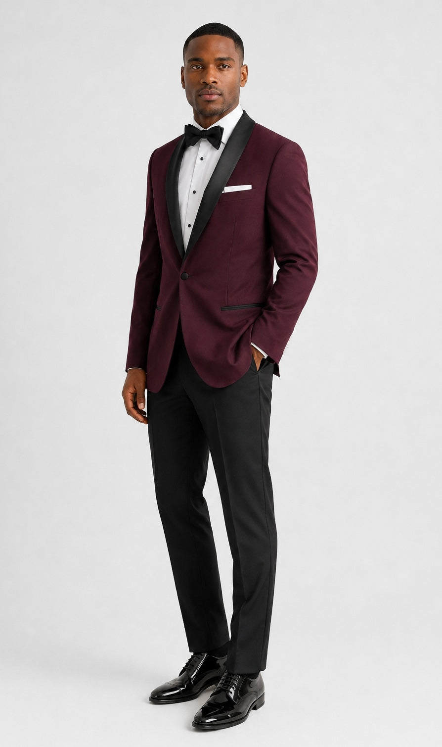 Wine Shawl Tuxedo